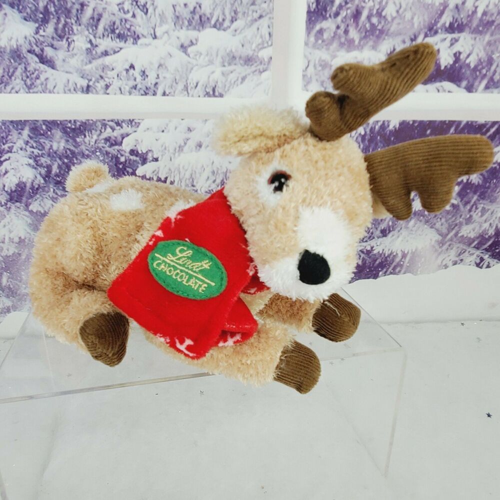 Gund Lindt Reindeer Plush 10" Chocolate Christmas Holiday Stuffed Animal 43444